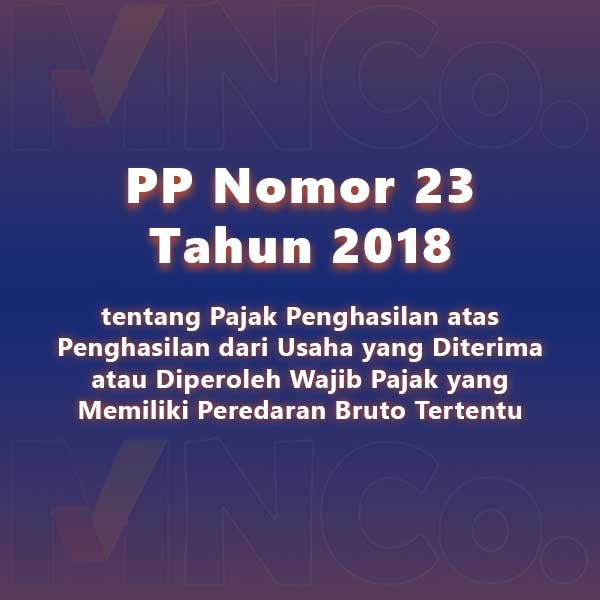 PP Nomor 23 Tahun 2018