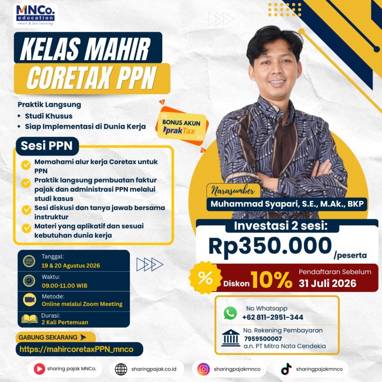 KELAS MAHIR CORETAX – Sesi PPN