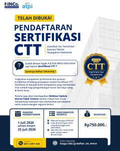 PENDAFTARAN SERTIFIKASI CTT TELAH DIBUKA!